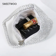 Diamonds Mini Handbag Evening Clutch Bag Purse Euro-America Style