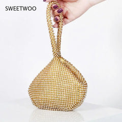 Diamonds Mini Handbag Evening Clutch Bag Purse Euro-America Style