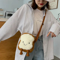 Plush Shoulder Messenger Bag for Women
