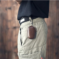 Leather Car Key Wallets Holder Organizer Keychain Cover Bag