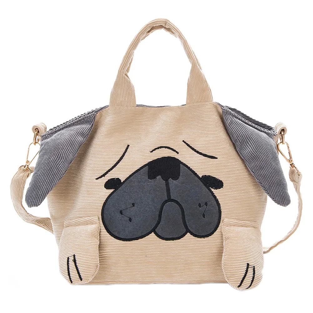 Vintage Animal Print Crossbody Shoulder Bag for Women and Students