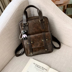 Anti Theft Backpack Women Students School Bag Teenage Girl Vintage