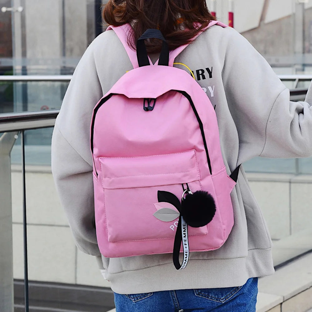 Canvas Backpack Small Student Couple Backpacks