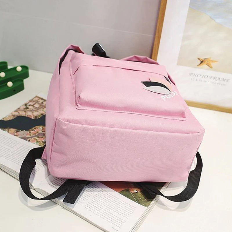 Canvas Schoolbag Middle School Student Couple Bookbag