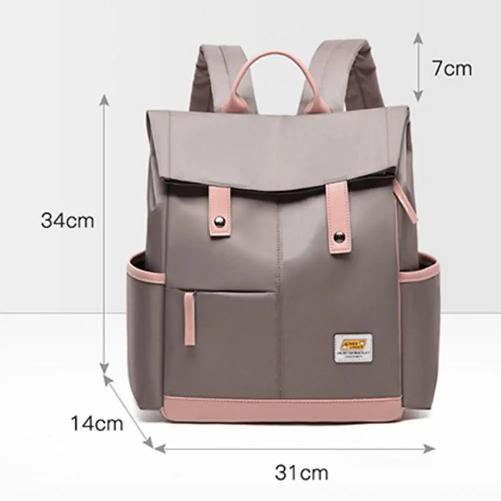 Women Backpack Adjustable Straps Large Capacity Oxford Cloth Rucksack