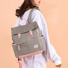 Women Backpack Adjustable Straps Large Capacity Oxford Cloth Rucksack