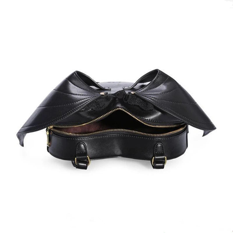 Women Backpack Bat Wing Backpacks Punk School Bag For Girls