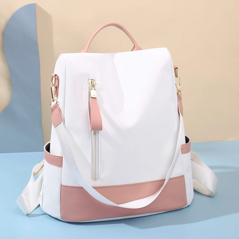 Women Backpack Casual Nylon Shoulder Bag