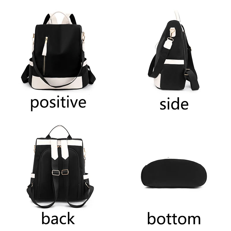 Women Backpack Casual Nylon Shoulder Bag