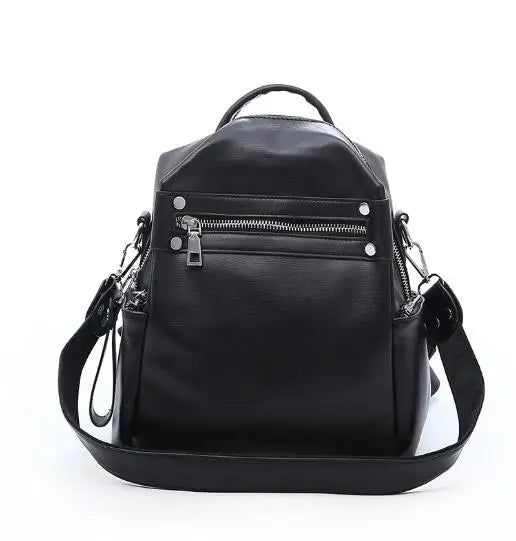 Women Backpack Shoulder Bag Casual PU Leather Small