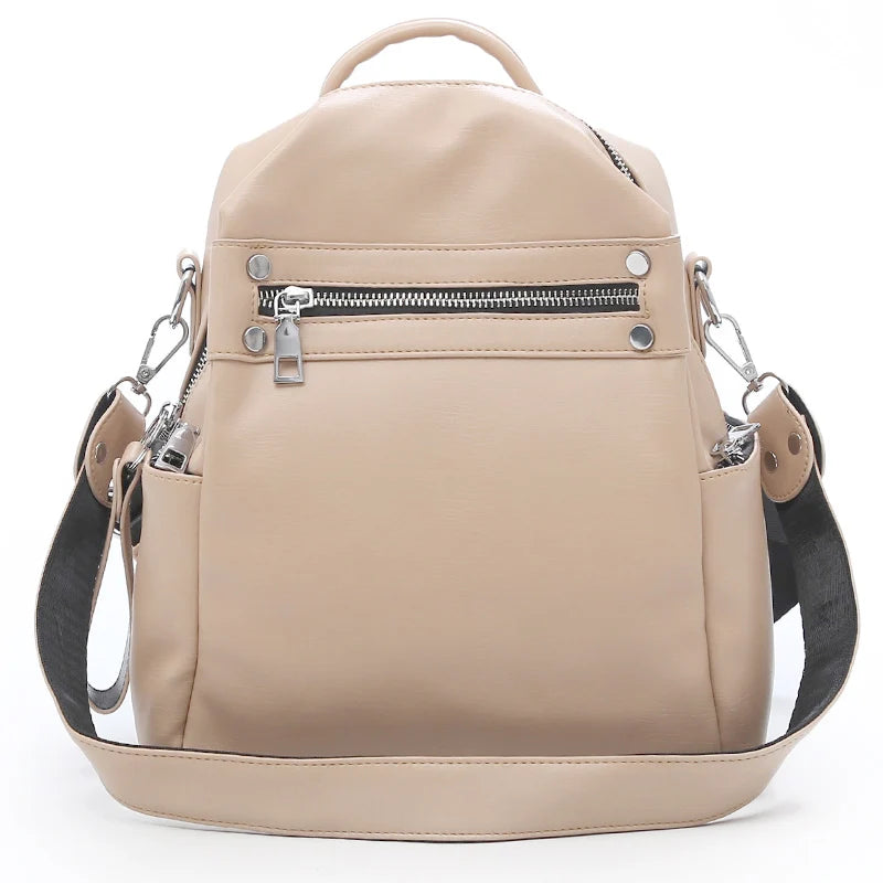 Women Backpack Shoulder Bag Casual PU Leather Small