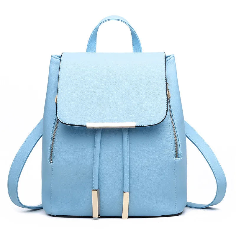Women Backpack PU Leather School Bags Large Capacity Shoulder Bags