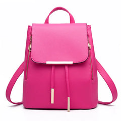 Women Backpack PU Leather School Bags Large Capacity Shoulder Bags