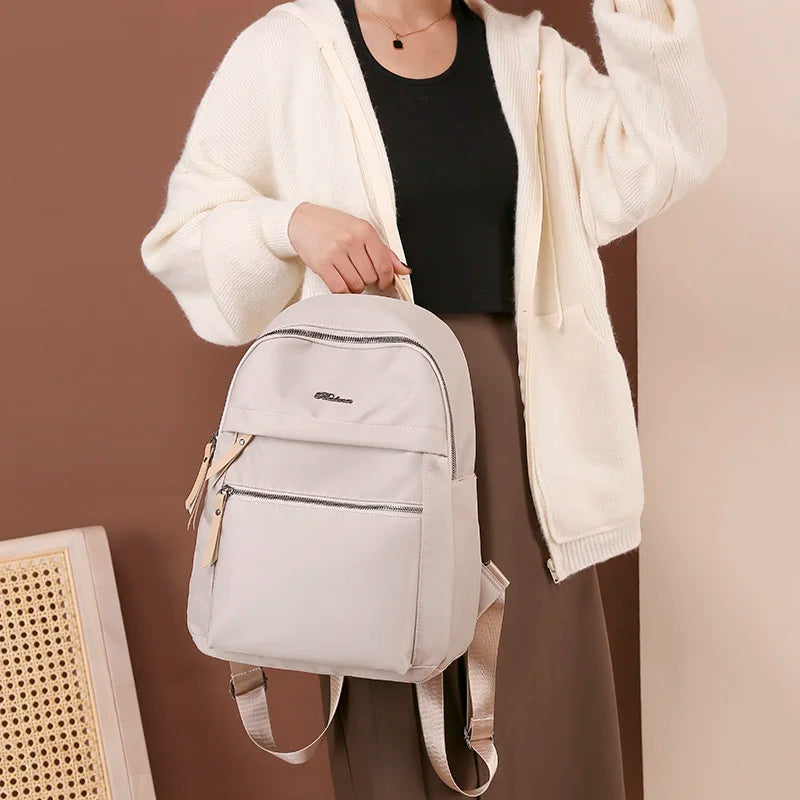 Nylon Women Backpack School Bags for Teenage Girls Mochila