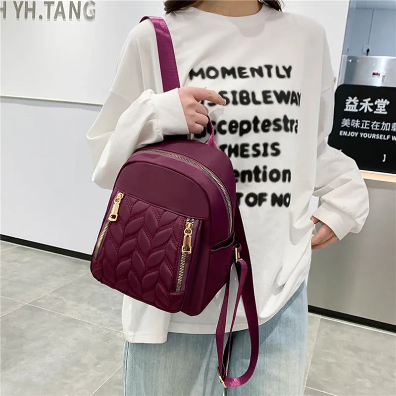 Women Backpack Casual Travel Nylon Bag Waterproof Lightweight