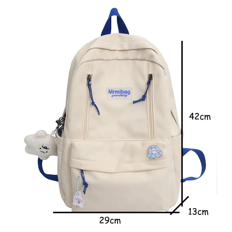 Teenage Girls Laptop Rucksack Student Shoulder School Bag