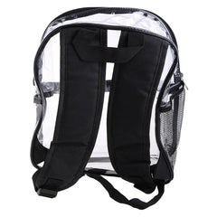 Transparent PVC Women Backpack College Students Bookbag
