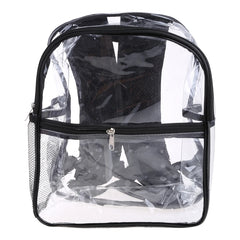 Transparent PVC Women Backpack College Students Bookbag