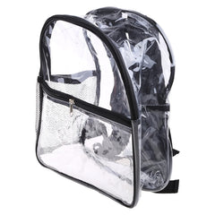 Transparent PVC Women Backpack College Students Bookbag