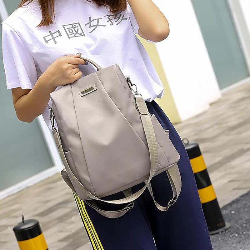 Women Backpack Waterproof Canvas Travel Rucksack