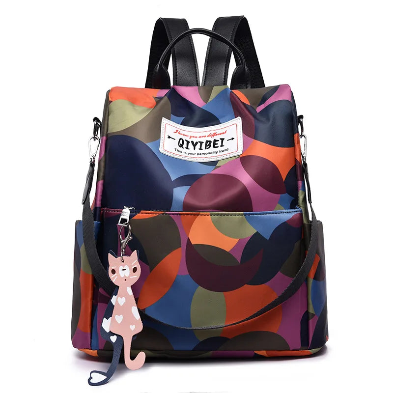 Women Backpacks All-Match Oxford Cloth Anti-Theft Shoulder Bag