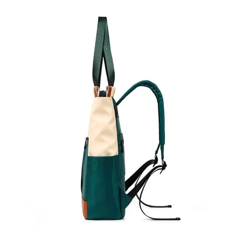 Waterproof Nylon Backpack for Teenage Girls, School Bags, Shoulder Bag
