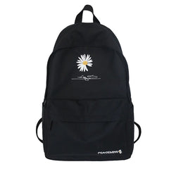 Female Daisy Backpack Teen Girls School Bag Nylon Travel Students Backpack