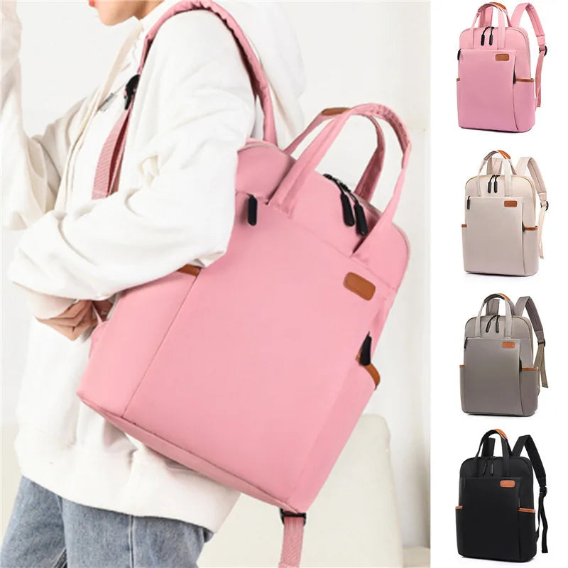 Waterproof Business Backpack for Women Oxford Student School Laptop Travel Bag
