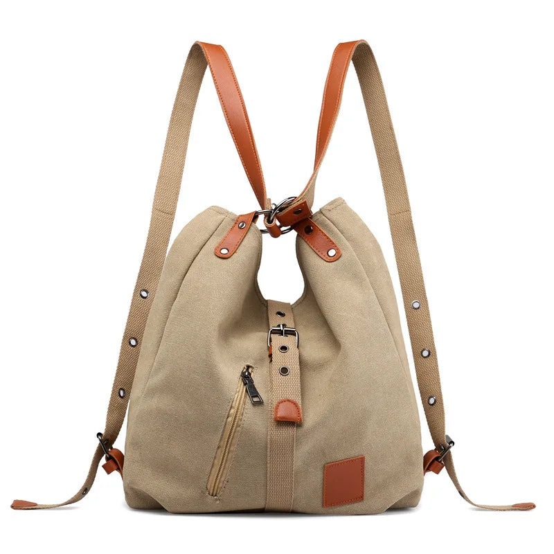 Vintage Canvas Tote Bag Large Capacity Handbag