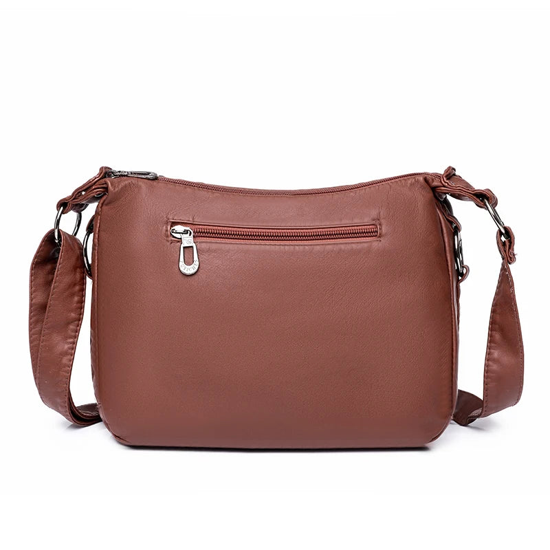 Women Bag Middle-aged Handbag Multi-pocket Practical Messenger