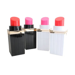 Lipstick Shape Evening Clutch Bag Chain Party Tote Handbag