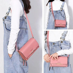 Women Shoulder Bag Lock Purse Small Square Bags 2022
