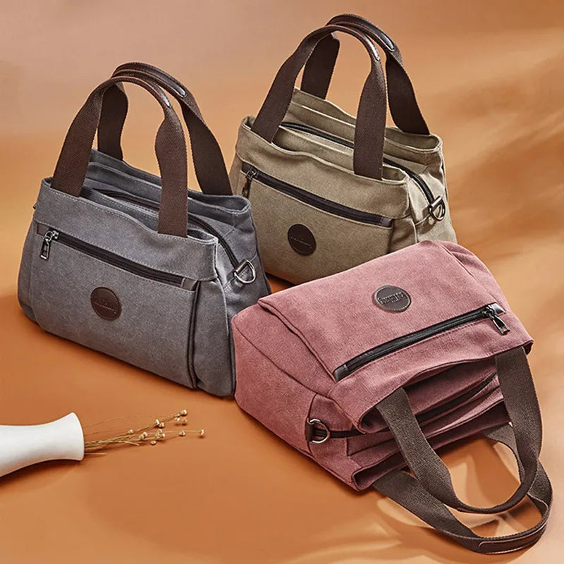 Canvas Crossbody Bag Women Large Shoulder Tote Messenger Handbag