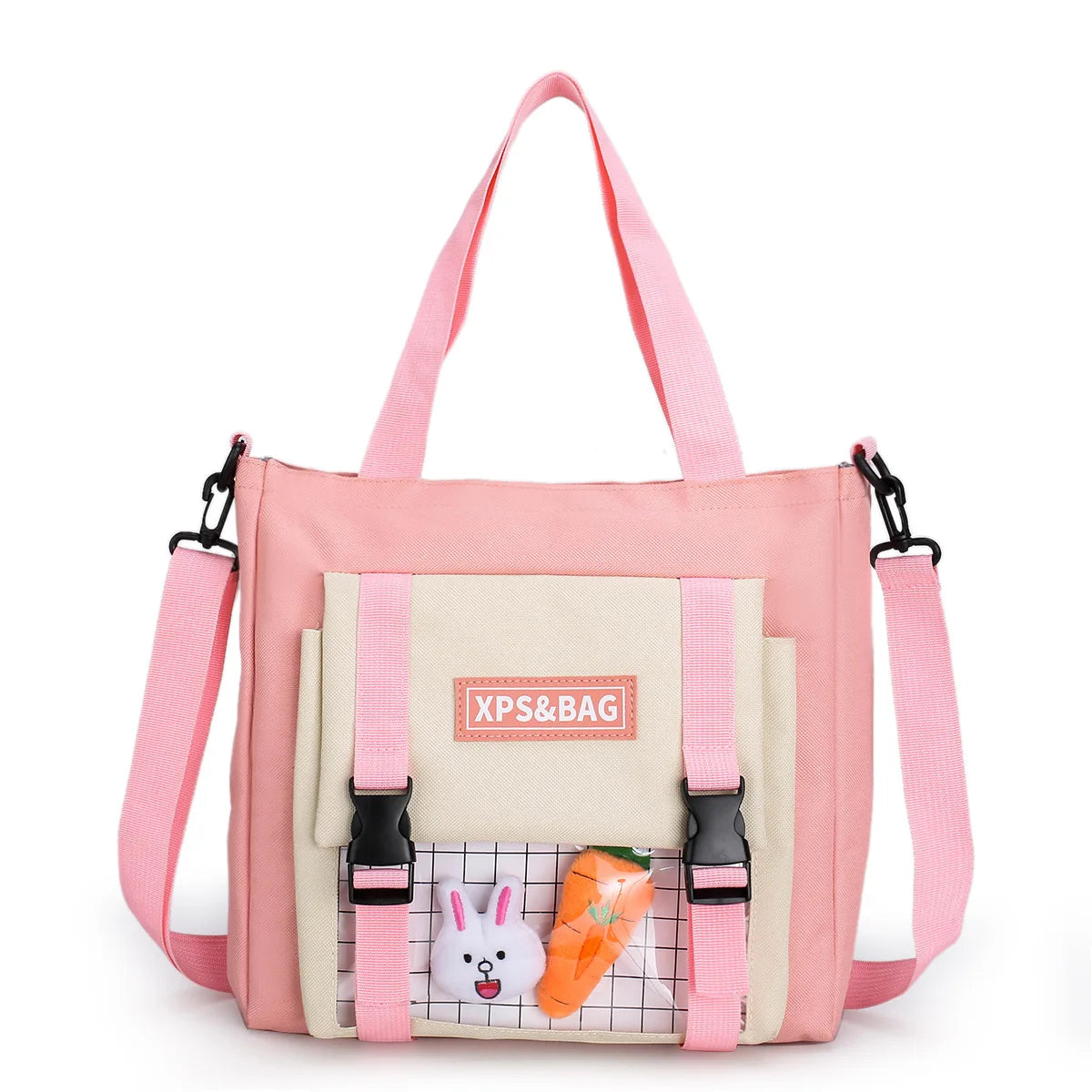Canvas Shoulder Bag College Student School Messenger Crossbody Handbag