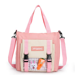 Canvas Shoulder Bag Korean Japanese Crossbody Satchel