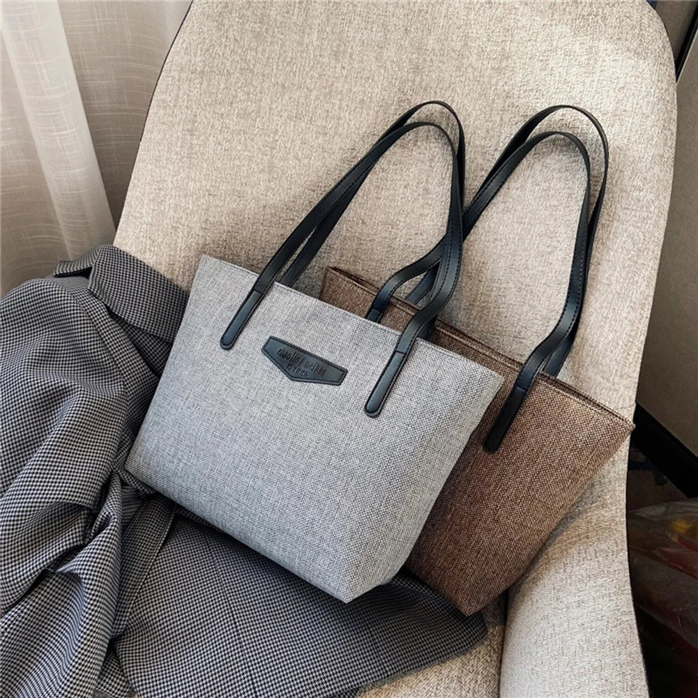 Women Bag Large Capacity Tote Bags Cotton Linen Handbag Casual Female Shopping