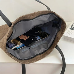 Women Bag Large Capacity Tote Bags Cotton Linen Handbag Casual Female Shopping
