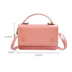 Square Pu Leather Shoulder Tote Bag Crossbody Women's Bag