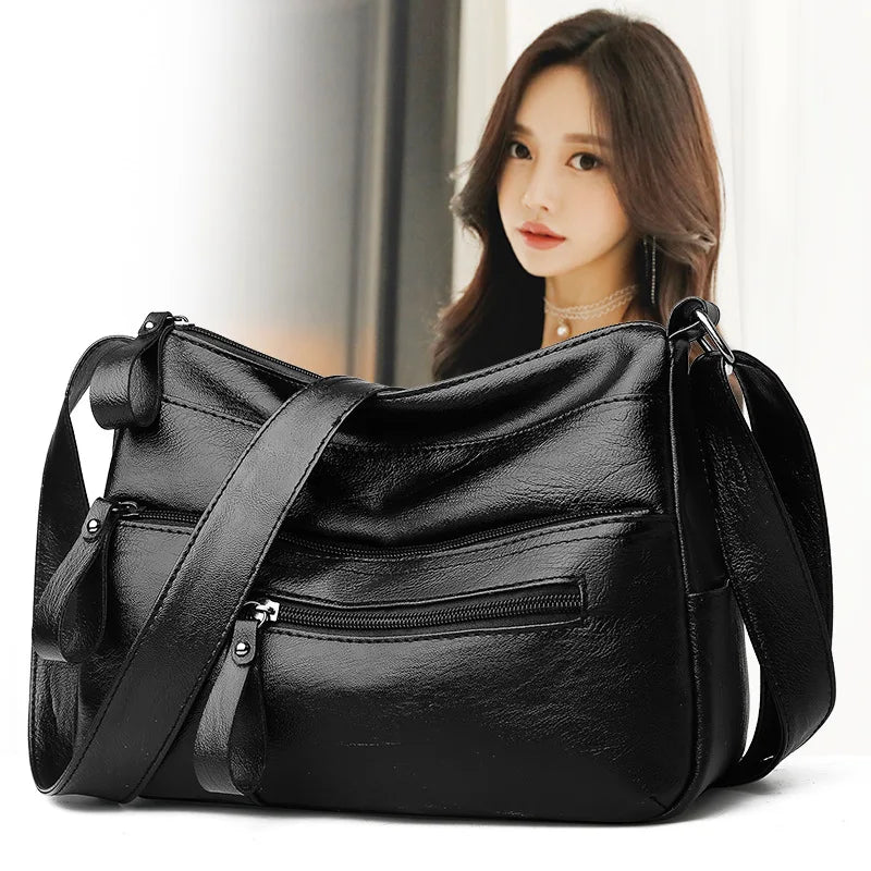 Women Shoulder Bag Mother Japanese Middle-aged Lady Side Purse