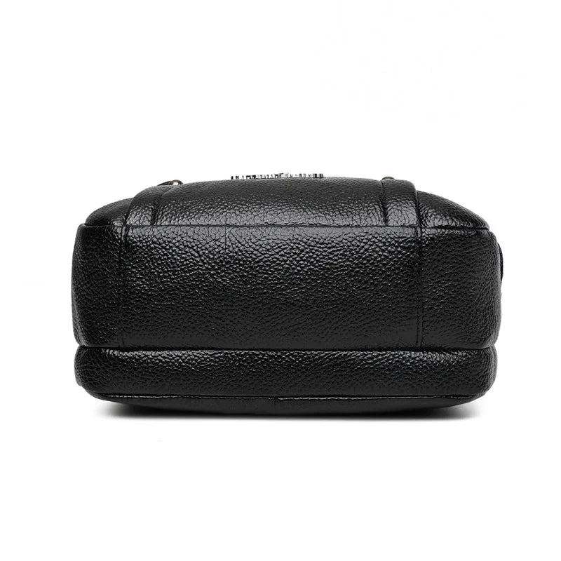 Women Bag PU Small Round Shoulder Fashionable Crossbody Soft Mother Side Purse