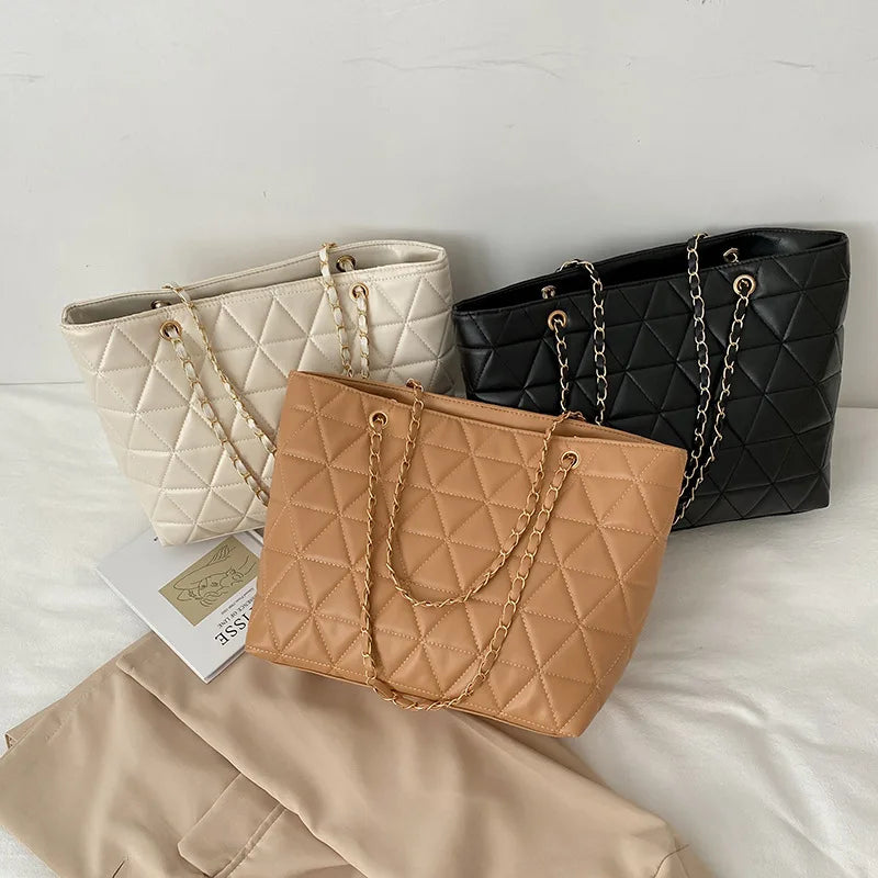 Large-capacity PU Leather Women's Shoulder Bag