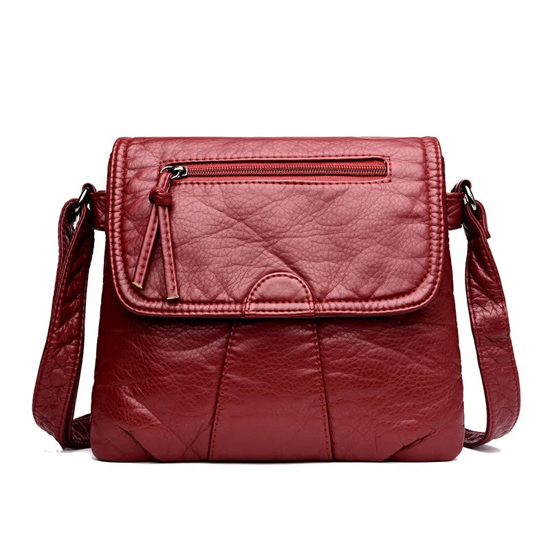 Women's Soft Leather Crossbody Bag - Stylish and Practical