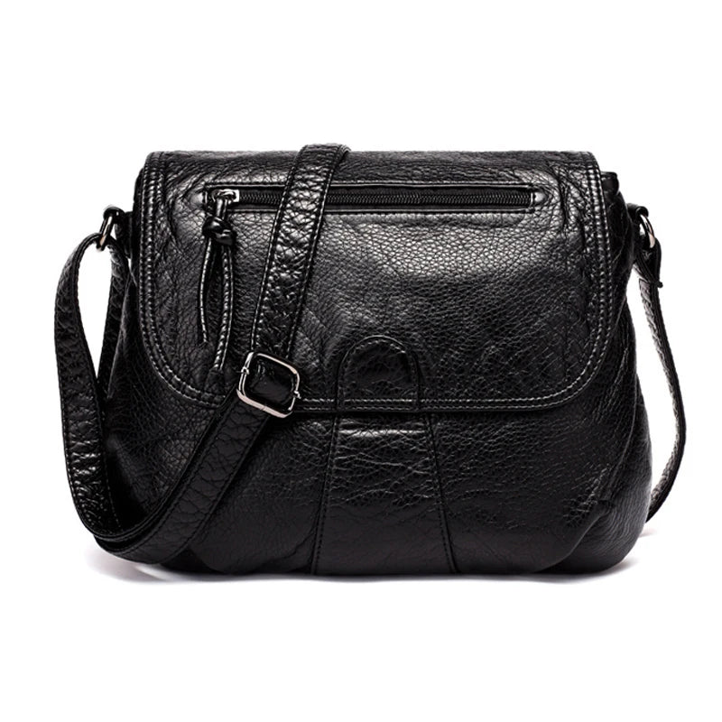 Women's Soft Leather Crossbody Bag - Stylish and Practical