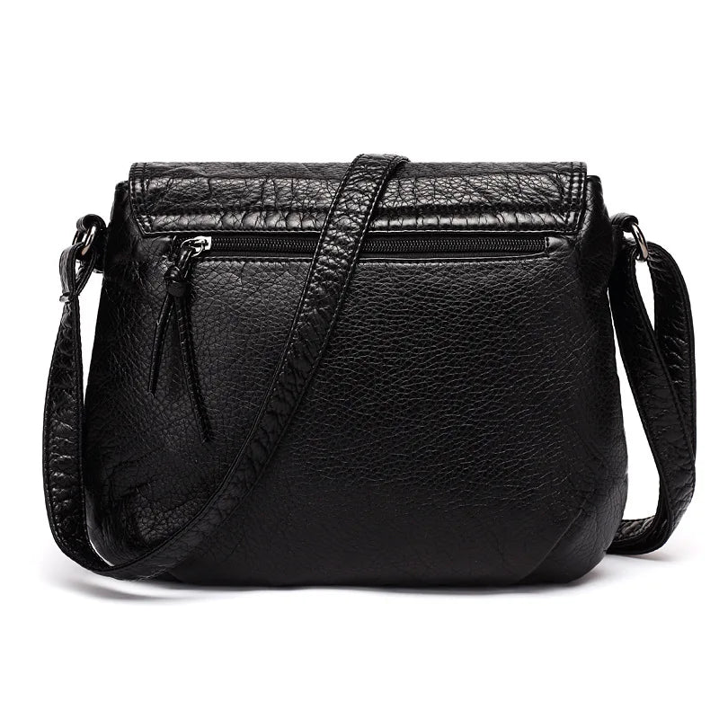 Women's Soft Leather Crossbody Bag - Stylish and Practical