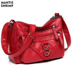 Vintage Women's Shoulder Bag PU Leather Crossbody Messenger Hobo Handbag