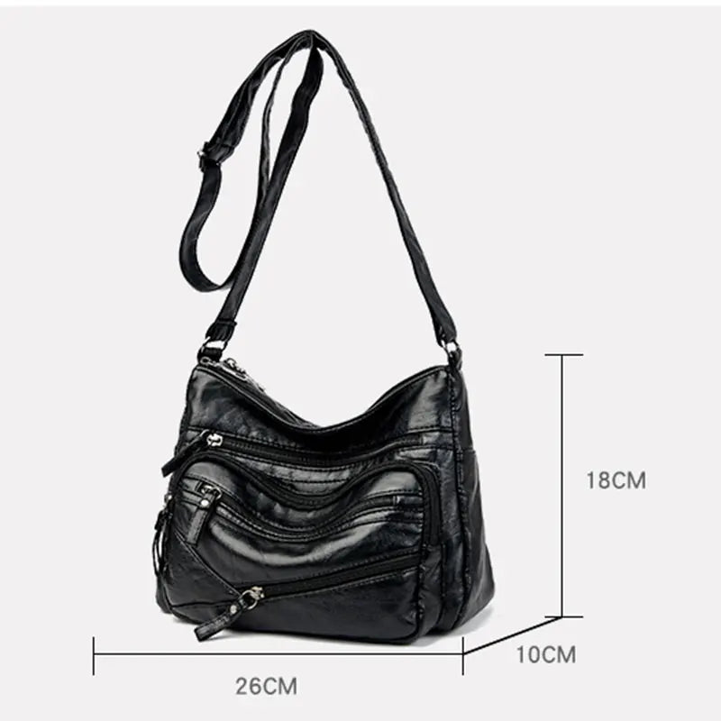 Women Bags Shoulder Bags Vintage Hobo Bag Soft PU Leather Crossbody Handbag