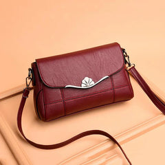 Women Crossbody Bag PU Leather Black&Red