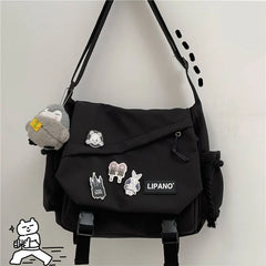 Large Capacity Shoulder Bag Harajuku Postman Messenger Crossbody