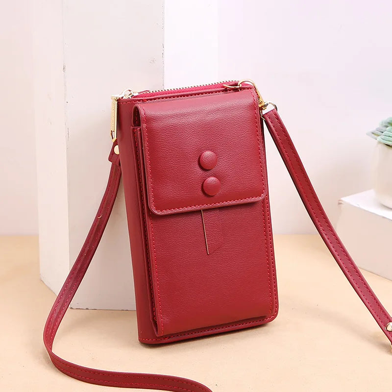 Women Leather Shoulder Bag Messenger Purse Large Capacity Wallet Handbag