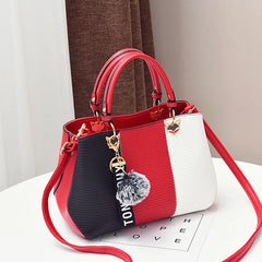 Rivet Bag PU Leather Handbag Women Messenger Shoulder Bag